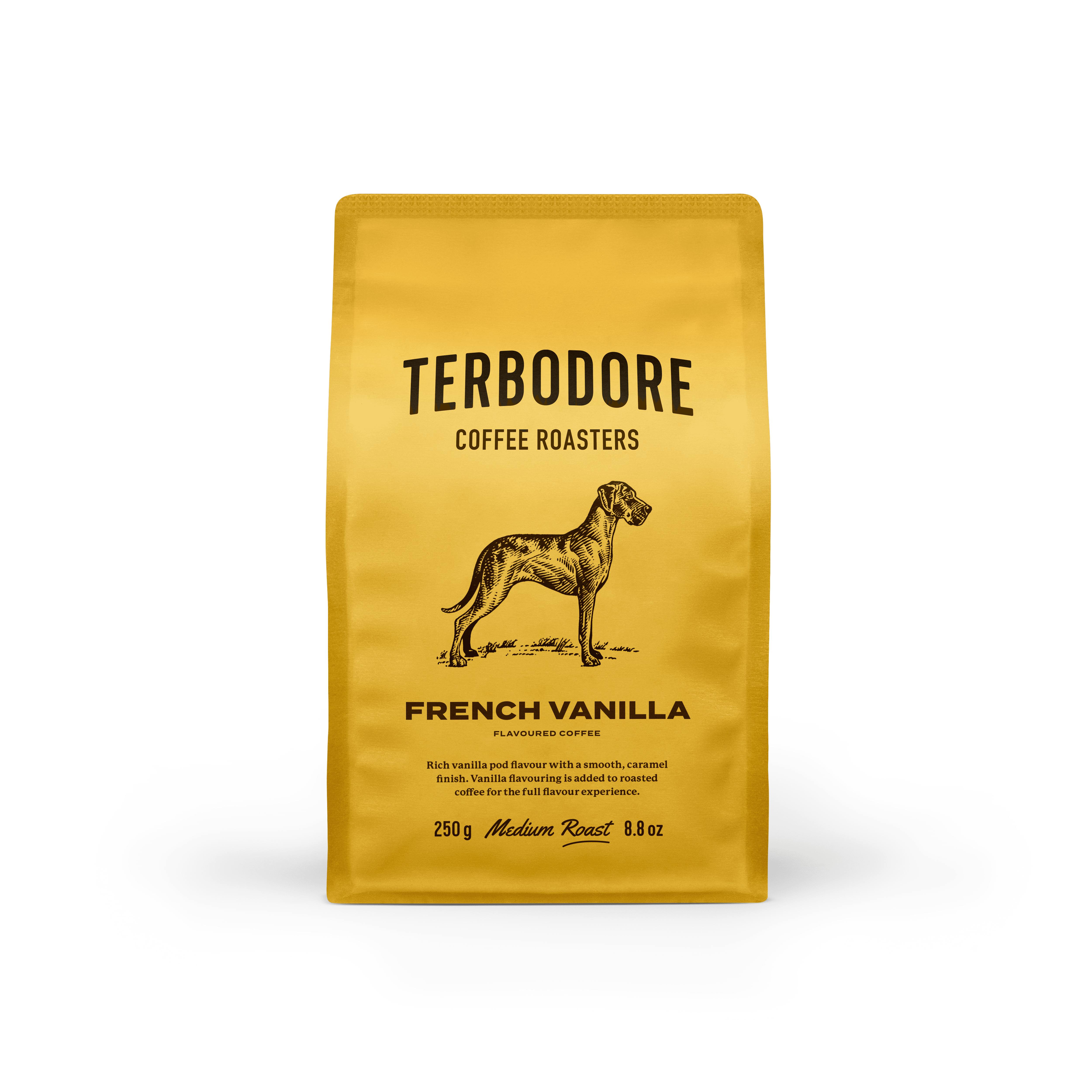 FRENCH-VANILLA-STANDING-FRONT - TERBODORE Coffee Roasters