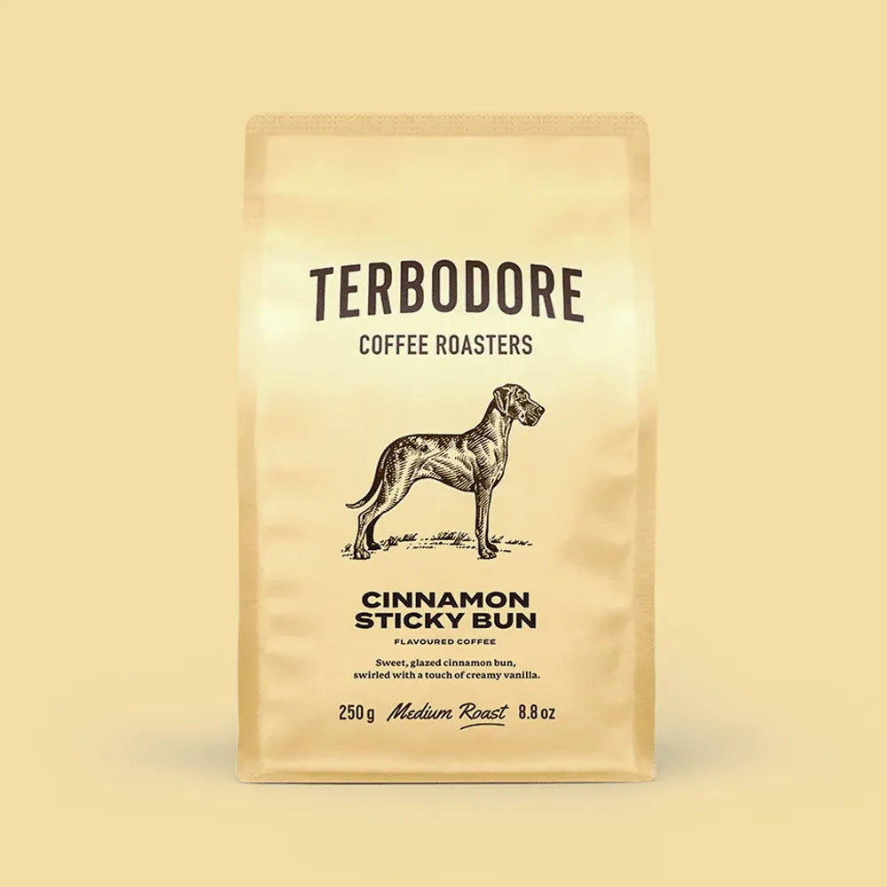 TERBODORE Cinnamon Sticky Bun flavoured Coffee