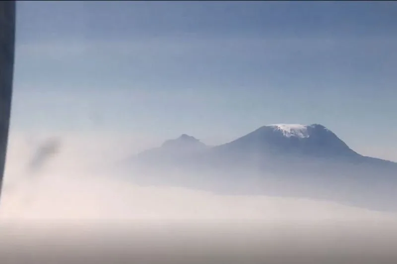 Kili from plane 2 | TERBODORE Coffee Roasters Kilimanjaro summit - Terbodore