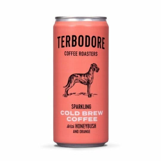 Terbodore Sparkling Cold Brew Honeybush Coffee can