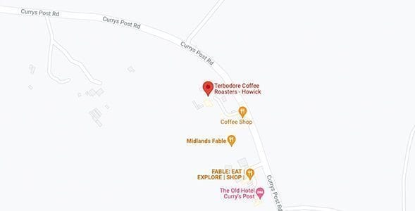 Terbodore Cafe map in KZN