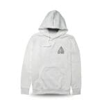 Lazy Bones white hoodie - front - Terbodore
