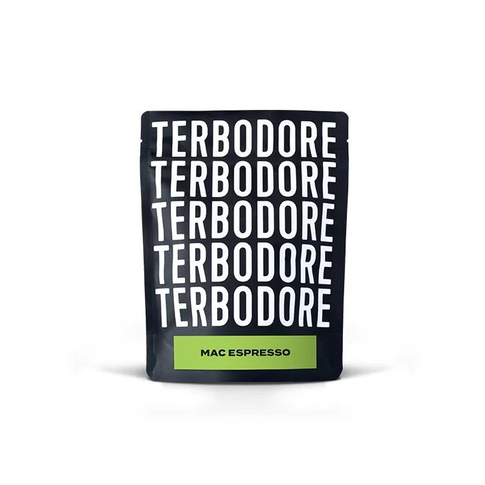 Terbodore Mac Espresso Sample bag